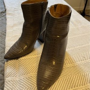 Grey size 7 booties - Express
